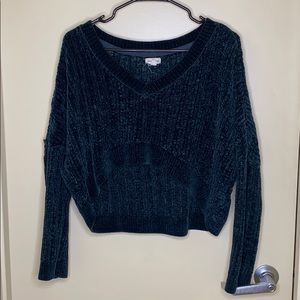 UO Silence + Noise High-Low Chenille Sweater
